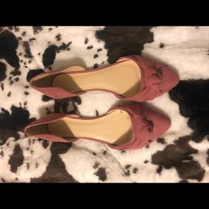 Pink flats
